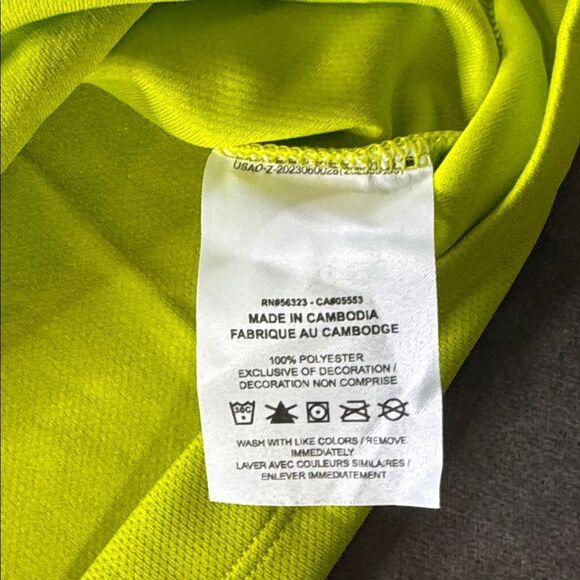 Nike Men's Short Sleeve Dri-Fit Core Golf Polo Shirt Bright Cactus M NEW *Sample - Picture 7 of 9